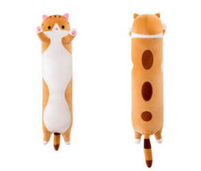 Long cat mascot cat 70cm - orange