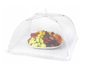 Mosquito net for food, umbrella - white