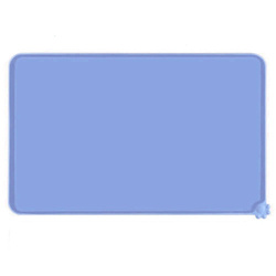 Silicone mat for a dog or cat bowl - blue