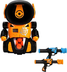 Robot - tarcza strzelanie do celu + 2 pistolety i 12 kulek