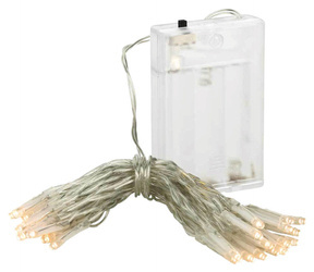 40 LED Christmas lights, icicles - warm white