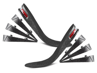 Elevating shoe inserts + 3 stands