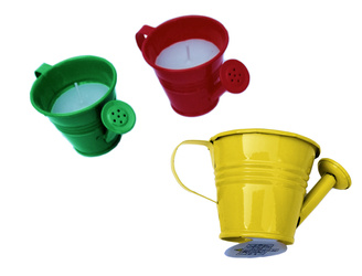 Watering can, anti-mosquito candle, decorative candle