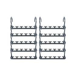 8x organizer for wardrobe hangers - graphite color