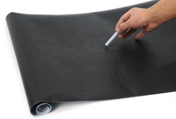 Self-adhesive board on the wall- black