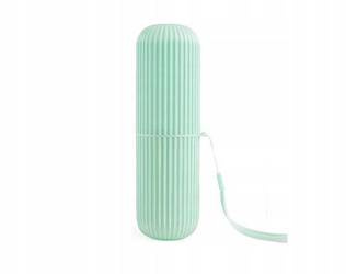 Holder for a toothbrush and toothpaste - green