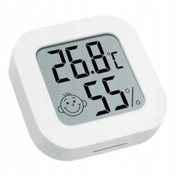Room thermometer with hygrometer