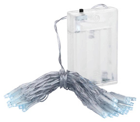 40 led Christmas lights icicles - cold white wires