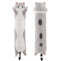 Long cat mascot cat 70cm - gray