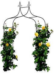 Dekorační kovová oblouková zahradní pergola - 250 cm