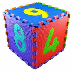 Educational foam puzzles - numbers 10 pcs