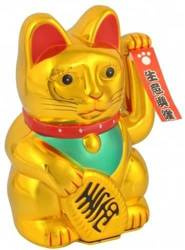 MANEKI NEKO - Lucky cat Japanese symbol of wealth - gold