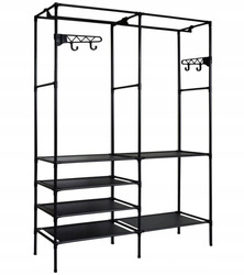 Standing double hanger wardrobe
