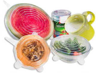 Universal silicone lids - set of 6 pcs