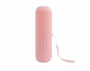 Holder for a toothbrush and toothpaste - pink