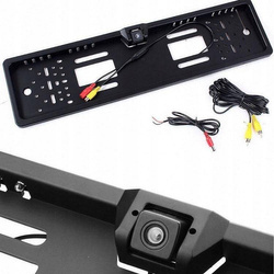 Kamera w ramce tablicy rejestracyjnej