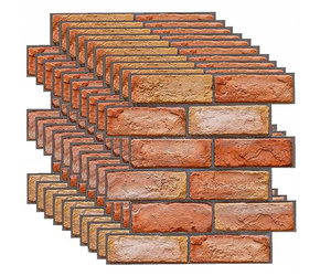 3d self-adhesive foam wallpaper - red brick
