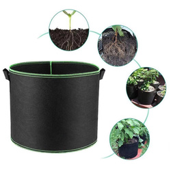5x Non-woven flower pot, planting container, gardening bag 16L