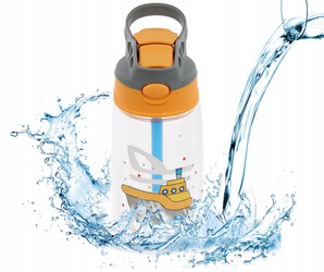 A water bottle for children, a water bottle with a spout