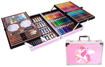 145-piece art set - pink, unicorn