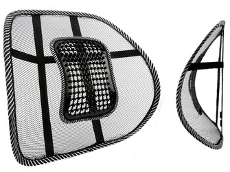 Back support with massage