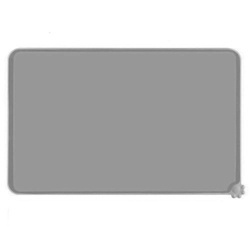 Silicone mat for a dog or cat bowl - gray