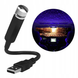 Projektor USB Led samochodowy - niebieski