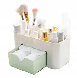 Organizer for cosmetics green