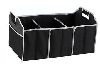 Folding organizer in the trunk of a car