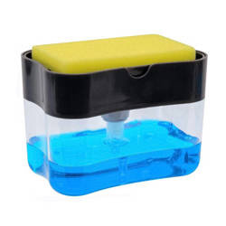 Dávkovač tekutého mýdla na nádobí + houbička zdarma