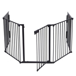 Fireplace security gate, barrier guard