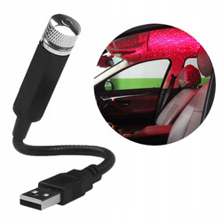 USB LED car projector - red