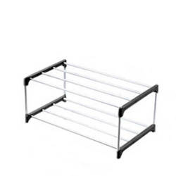 Shoe cabinet 2 levels - black