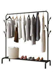 Clothes hanger floor stand - black