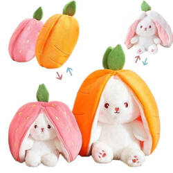 Surprise stuffed animal - Rabbit, carrot or strawberry - 50 cm