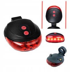 Rear bike light + 2x laser