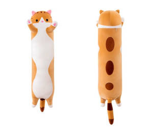 Long cat mascot cat 110 cm - orange