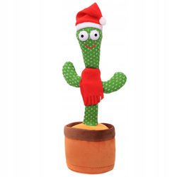 Dancing cactus toy on a battery - Santa