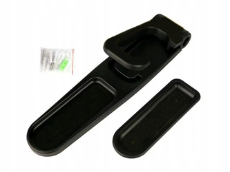 Plastový nástěnný držák na kolo - černý