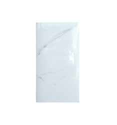 Foam wallpaper 60x30cm glossy - white marble