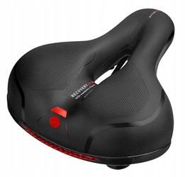 Soft bicycle seat with reflector