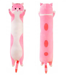 Long cat mascot cat 110 cm - pink