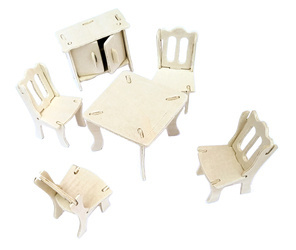 Wooden furniture for dolls' houses